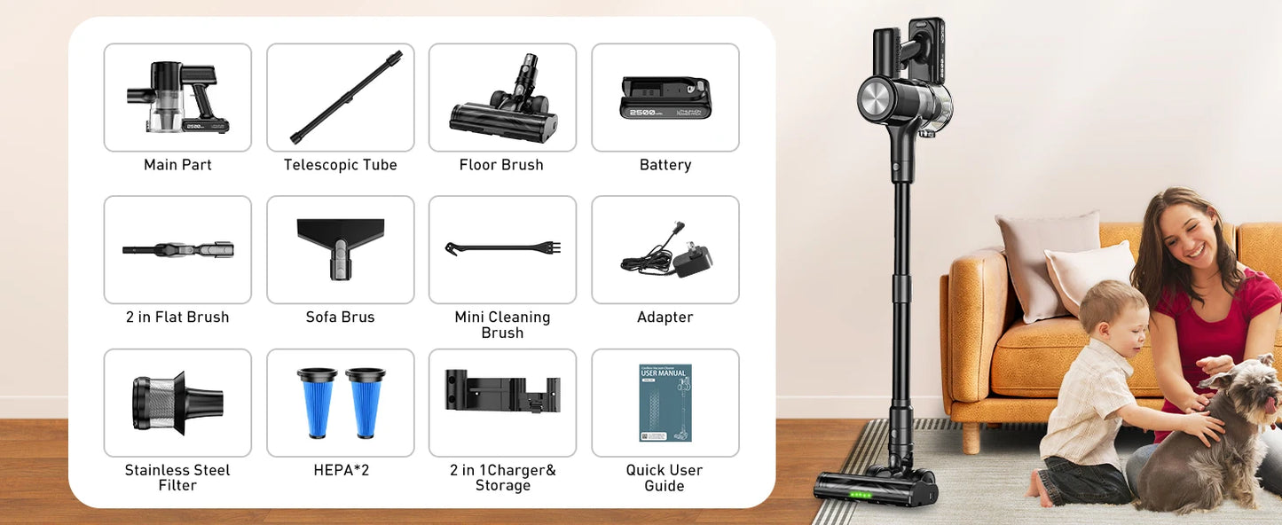 Aureon XS35 - Cordless Vacuum Cleaner - Purple