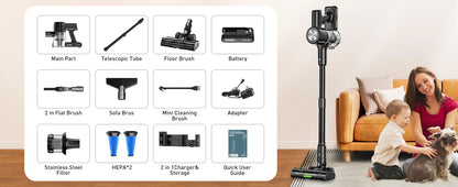 Aureon XS35 - Cordless Vacuum Cleaner - Purple