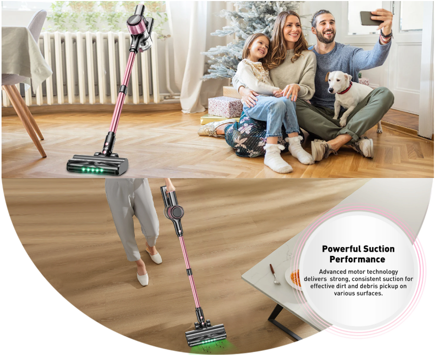 Aureon XS35 - Cordless Vacuum Cleaner - Pink